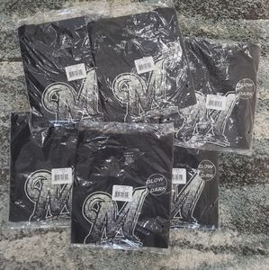 Six Boy's MLB Glow in the Dark Milwaukee Brewers Tees Size XL